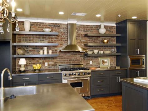 wood cabinets and stainless steel open shelves|open cabinet kitchen display inspirations.